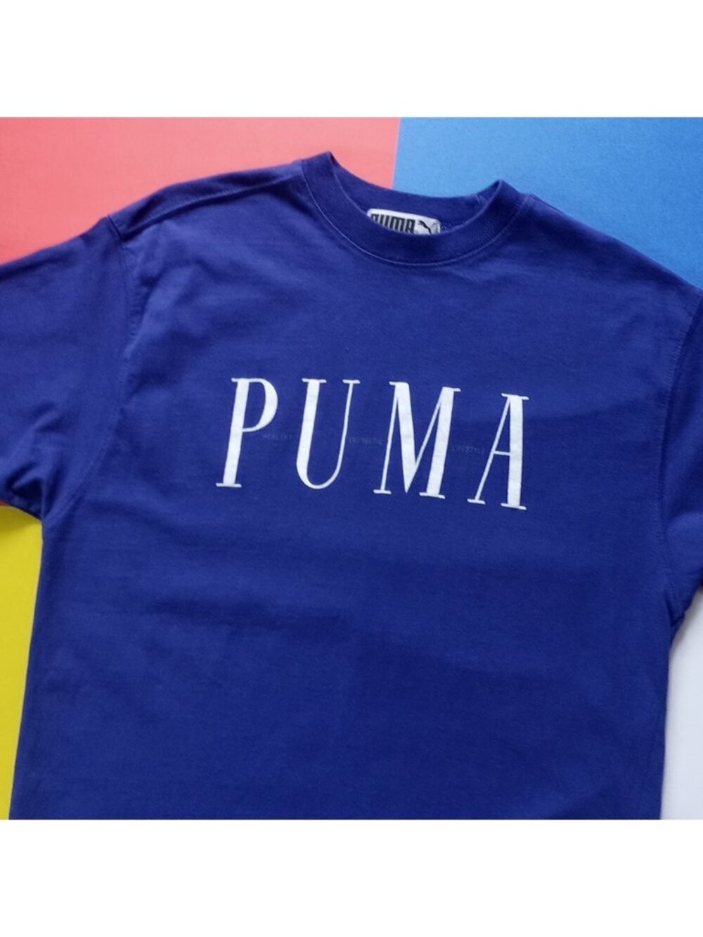 Vintage 90s Puma Health Energetic Lifestyle Graphic T-Shirt Unisex